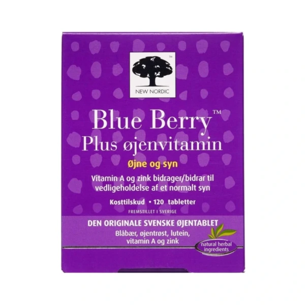 New Nordic Blue Berry Plus Øjenvitamin – 120 stk