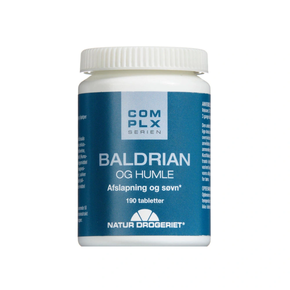 Natur Drogeriet Baldrian Og Humle - 190 stk