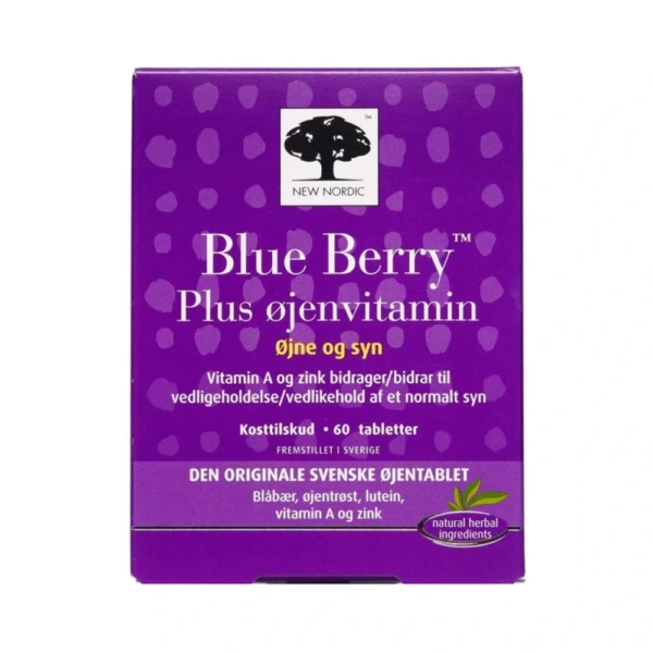 New Nordic Blue Berry Plus Øjenvitamin – 60 stk