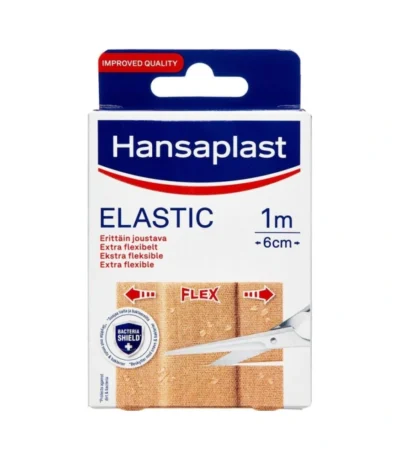 Hansaplast Elastic Plaster 1 m x 6 cm – 1 stk