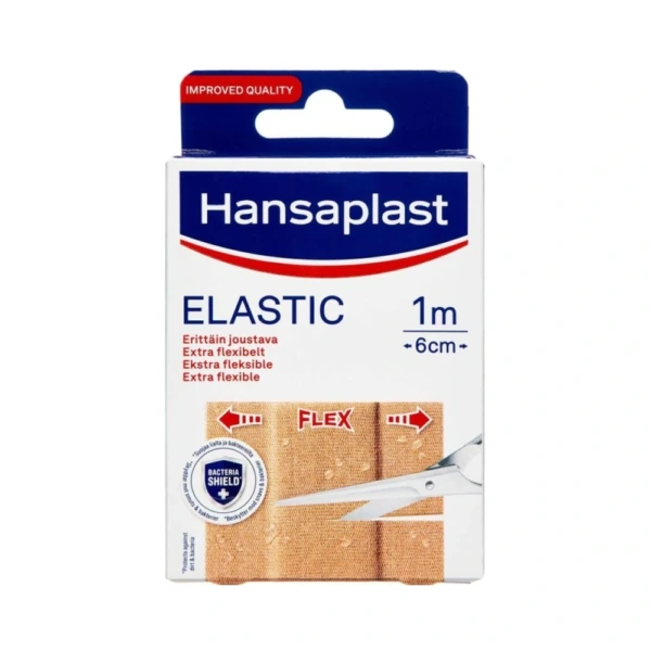 Hansaplast Elastic Plaster 1 m x 6 cm – 1 stk
