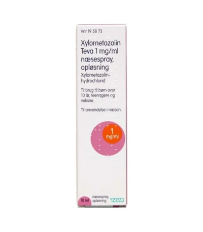 Xylometazolin Teva Næsespray 1 mg/ml - 10 ml