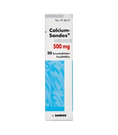 Calcium-Sandoz 500 mg - 20 stk