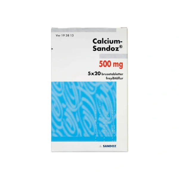 Sandoz Calcium-Sandoz 500 mg - 100 brusetabletter