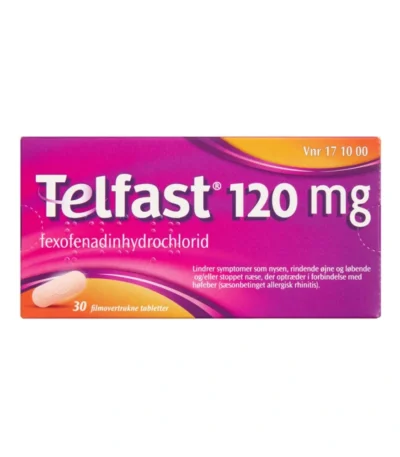 Telfast 120 mg - 30 stk