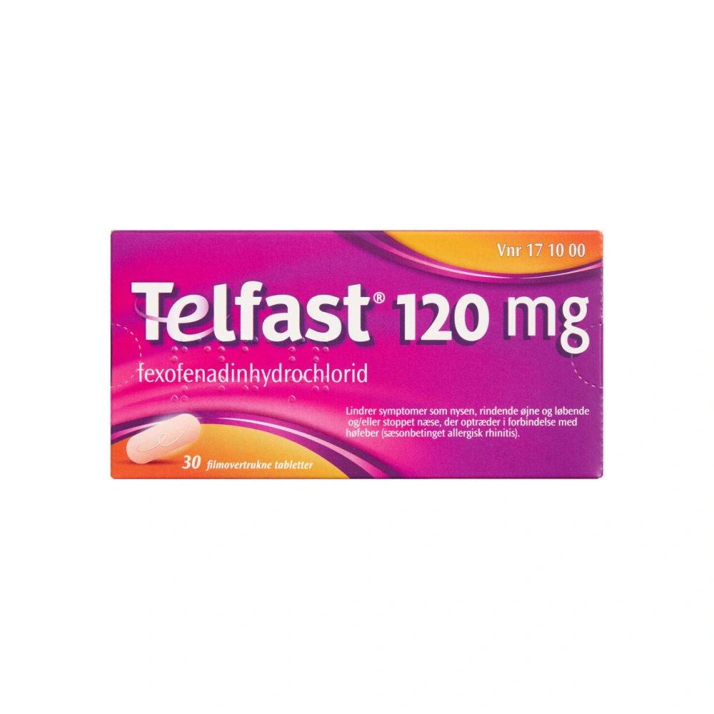 Telfast 120 mg - 30 stk