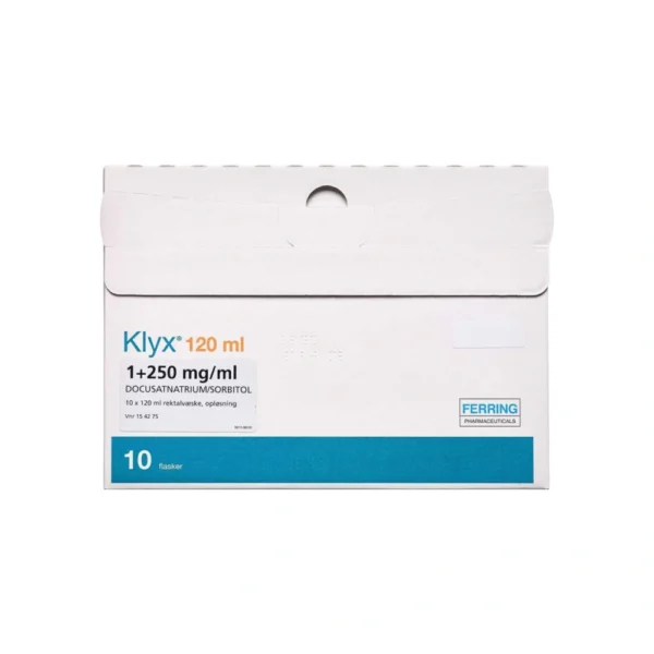 Orifarm Klyx Rektalvæske 1 + 250 mg/ml - 1200 ml