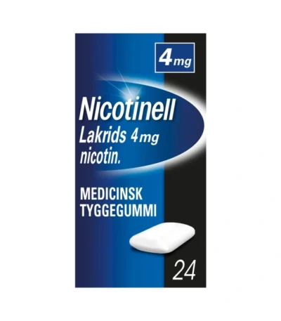 Nicotinell Lakrids 4 mg tyggegummi - 24 stk