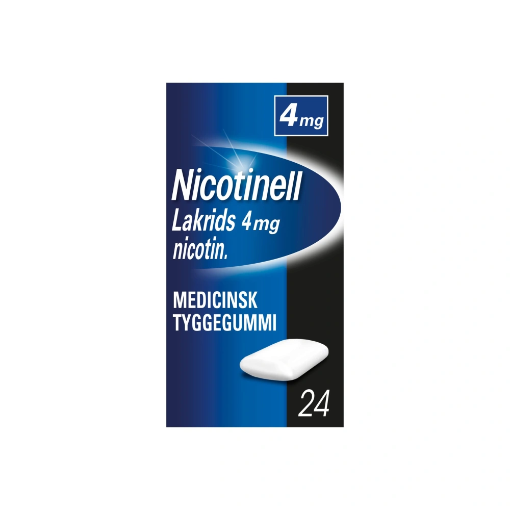 Nicotinell Lakrids 4 mg tyggegummi - 24 stk