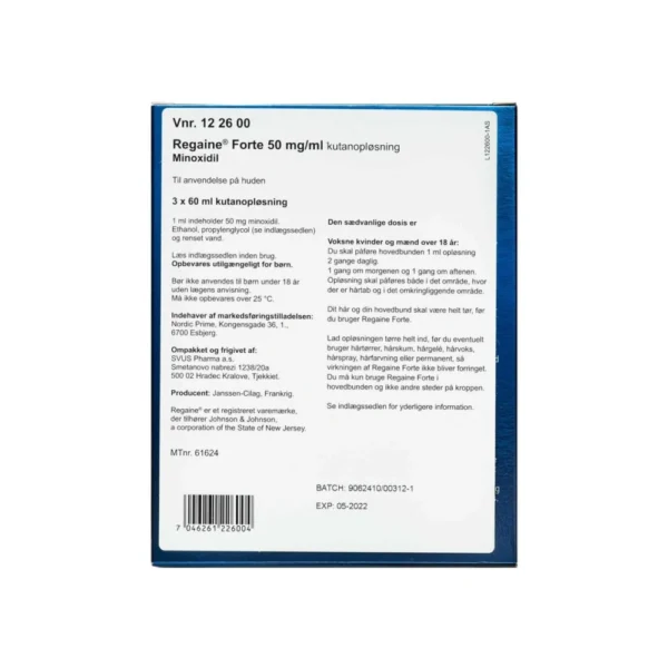 Nordic Regaine Forte Kutanopløsning 50 mg/ml - 180 ml