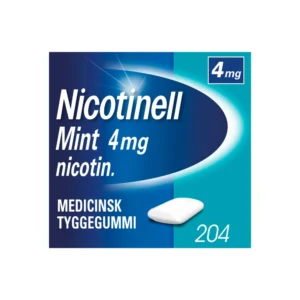 Nicotinell Mint Tyggegummi 4 mg - 204 stk
