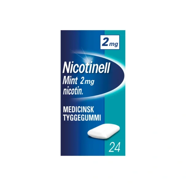 Nicotinell Mint 2 mg tyggegummi - 24 stk