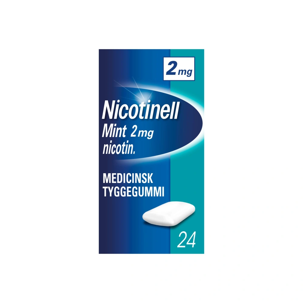 Nicotinell Mint 2 mg tyggegummi - 24 stk