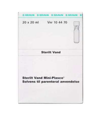 Sterilt Vand Mini-plasco - 20 x 20 ml