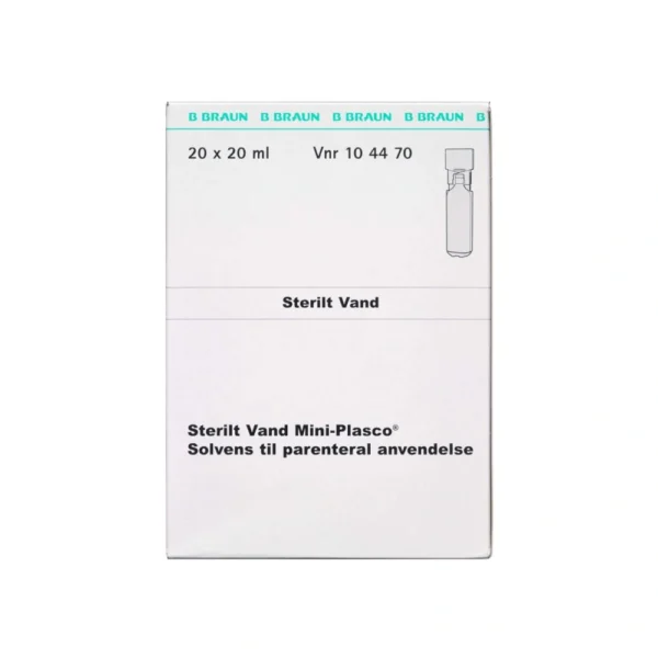 Sterilt Vand Mini-plasco - 20 x 20 ml
