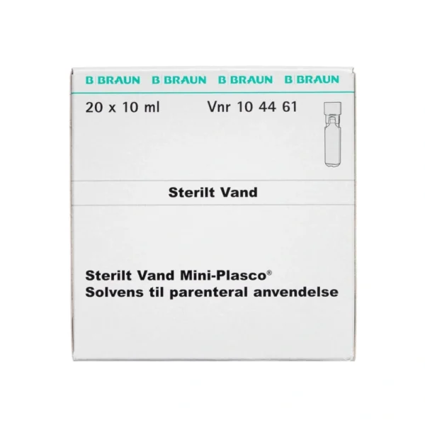 Sterilt Vand Mini-plasco - 20 x 10 ml