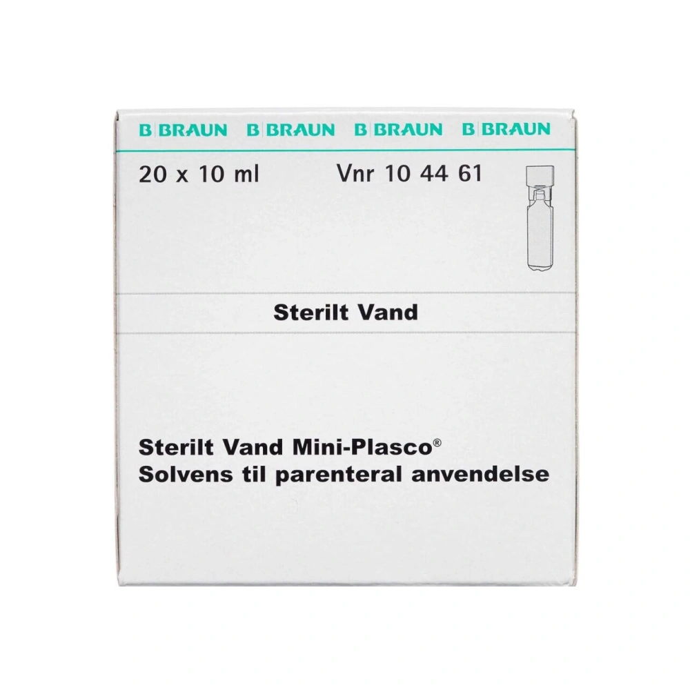 B. Braun Medical Sterilt Vand Mini-plasco - 200 ml Solvens til parenteral anvendelse