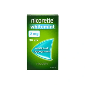 Nicorette Tyggegummi Whitemint 2 mg – 30 stk