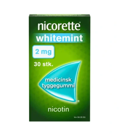 Nicorette Whitemint 2 mg tyggegummi - 30 stk