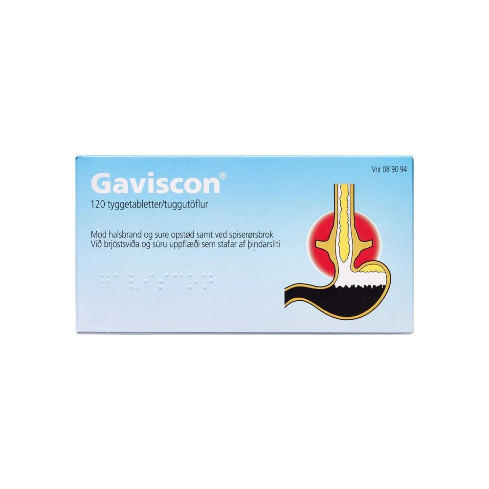Gaviscon tyggetabletter - 120 stk