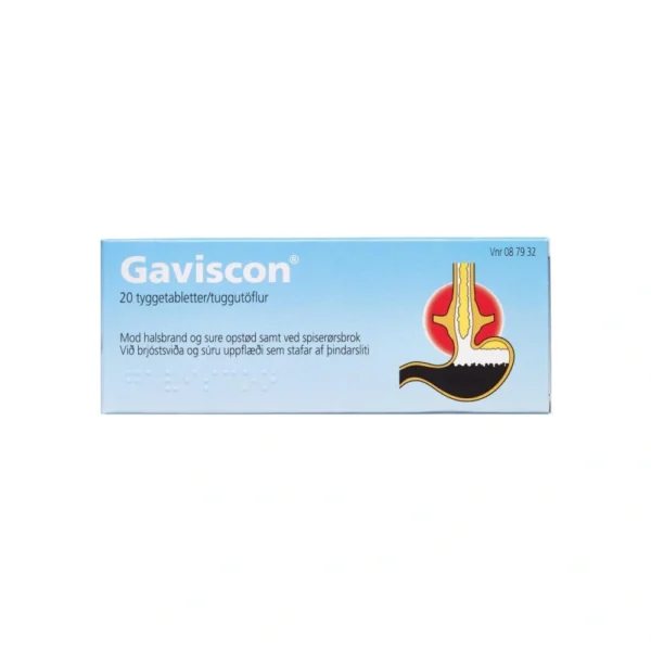 Gaviscon tyggetabletter - 20 stk