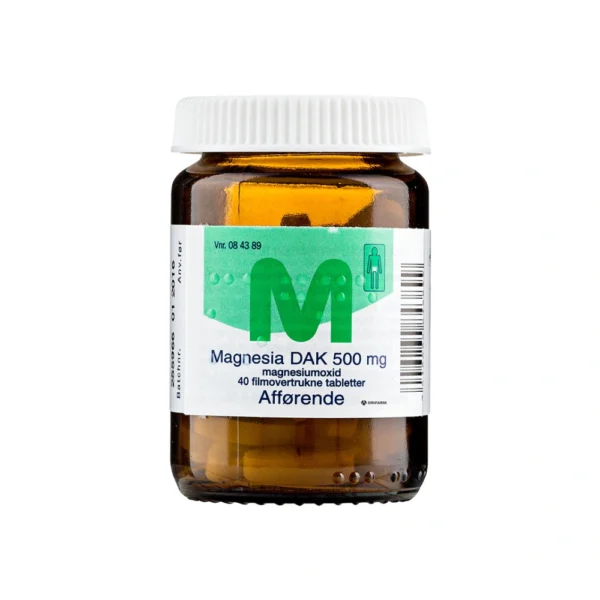 Magnesia tabletter 500 mg - 40 stk