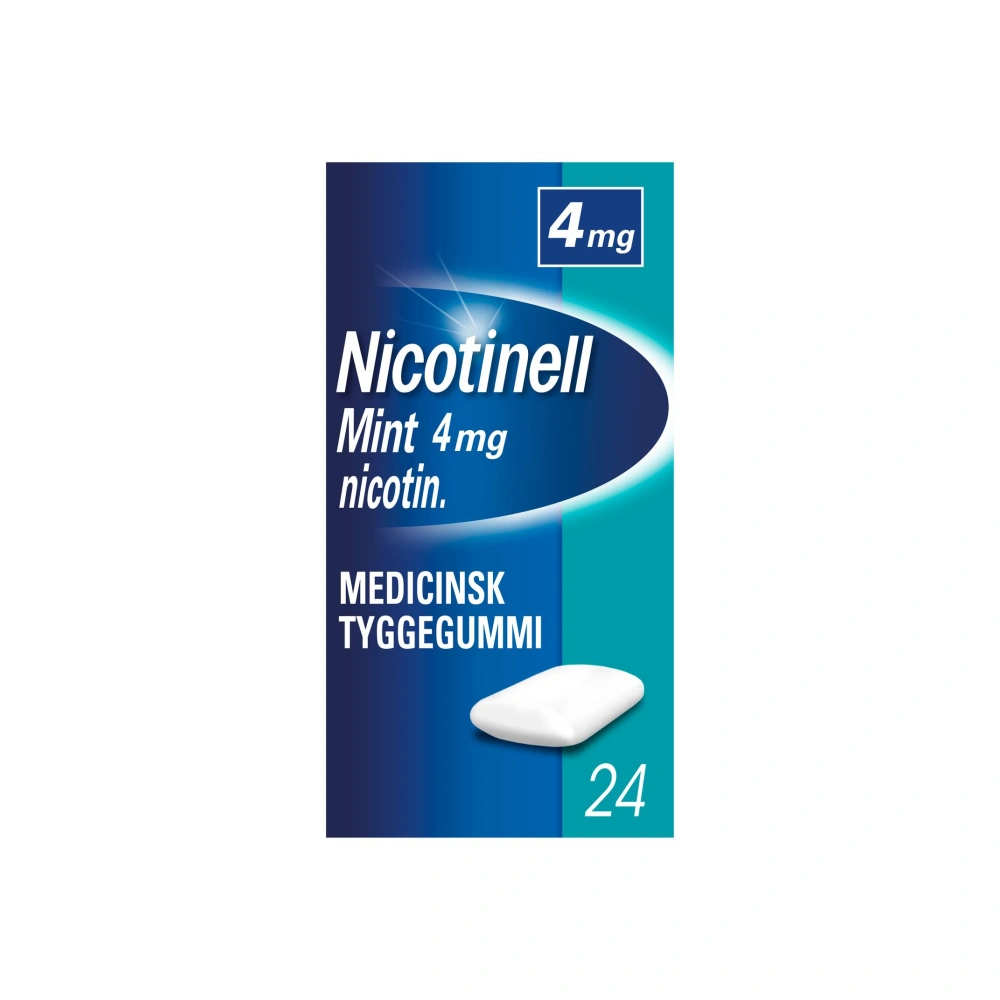 Nicotinell Mint 4 mg tyggegummi - 24 stk