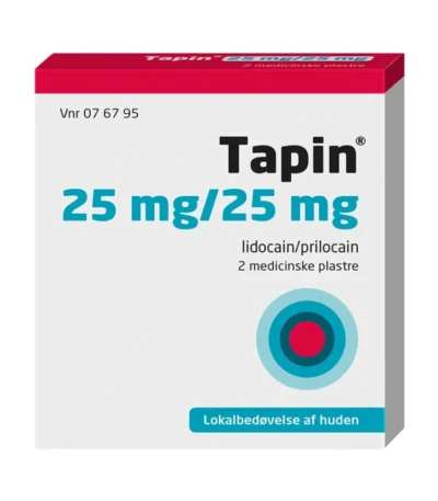Tapin Medicinske plastre 25+25 mg - 2 stk