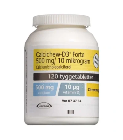 Calcichew-D3 Forte 500+10 mg/µg - 120 stk