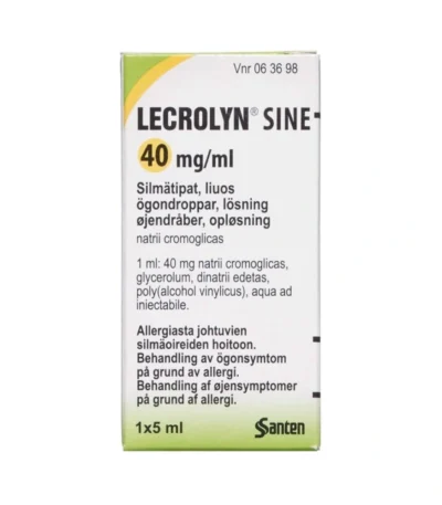 Lecrolyn Sine Øjendråber 40 mg/ml - 1 stk