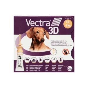 Vectra 3D Spot-On til hund 1,5-4 kg - 2,4 ml