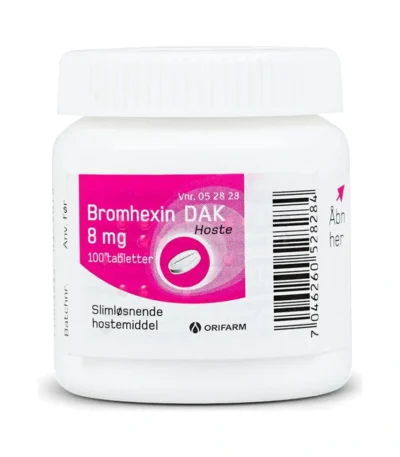 Bromhexin tabletter 8 mg - 100 stk
