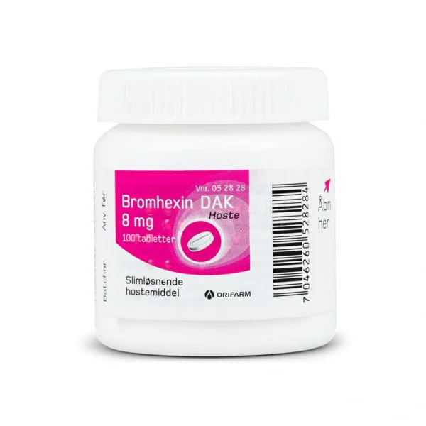 Bromhexin tabletter 8 mg - 100 stk