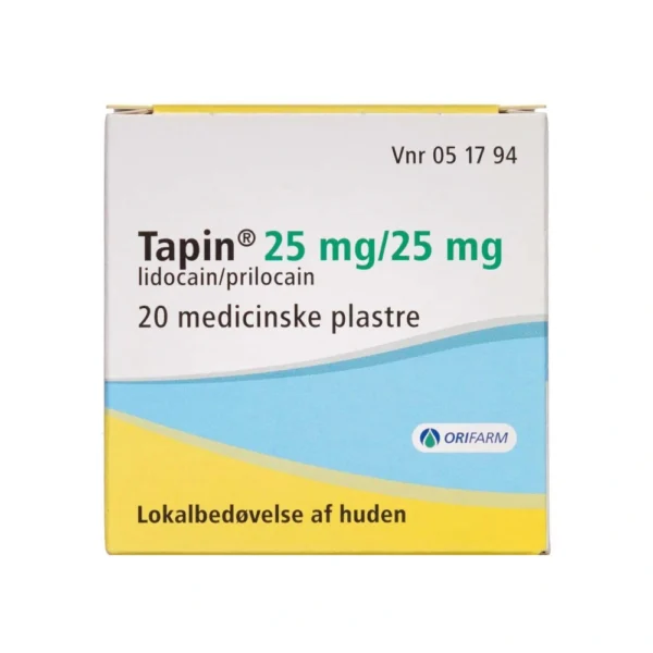 Orifarm generics Tapin plaster 25+25 mg - 20 stk