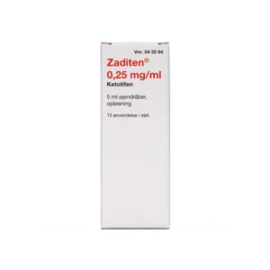 2care4 Zaditen Øjendråber 0,25 mg/ml - 5 ml