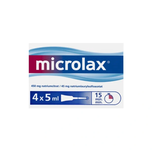 Microlax Rektalvæske 9 mg/ml + 90 mg/ml - 20 ml