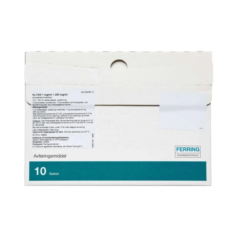 2care4 Klyx rektalvæske 1+250 mg/ml – 10×120 ml 2care4 Klyx rektalvæske 1+250 mg/ml - 10x120 ml