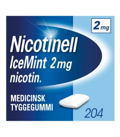 Nicotinell IceMint 2 mg tyggegummi - 204 stk