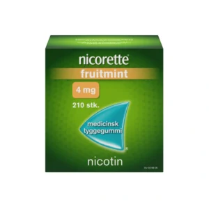 Nicorette Tyggegummi Fruitmint 4 mg – 210 stk