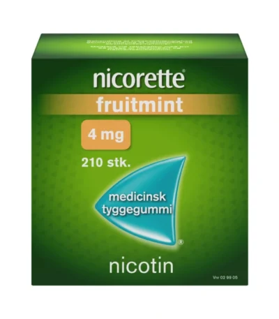 Nicorette Fruitmint 4 mg tyggegummi - 210 stk