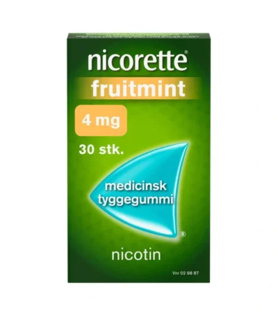 Nicorette Fruitmint 4 mg tyggegummi - 30 stk