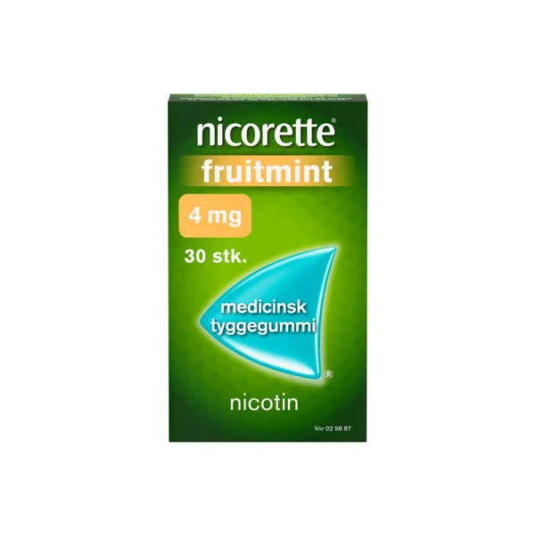 Nicorette Fruitmint 4 mg tyggegummi - 30 stk