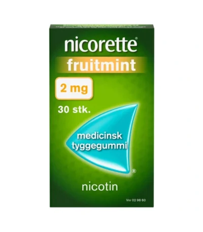 Nicorette Fruitmint 2 mg tyggegummi - 30 stk