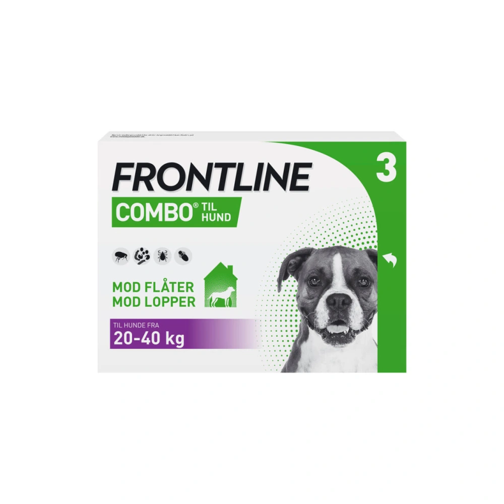 Frontline Combo Vet - hund 20-40 kg - 3 x 2,68 ml