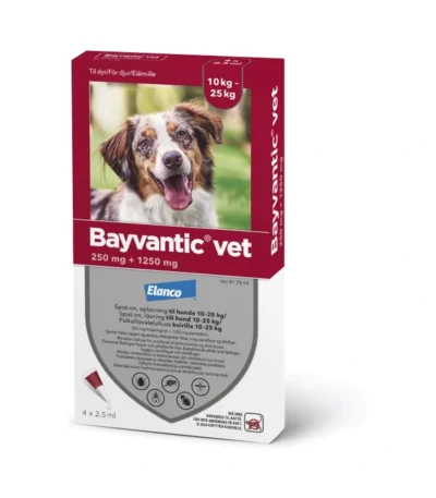 Bayvantic Vet. til hunde 10-25 kg – 10 ml