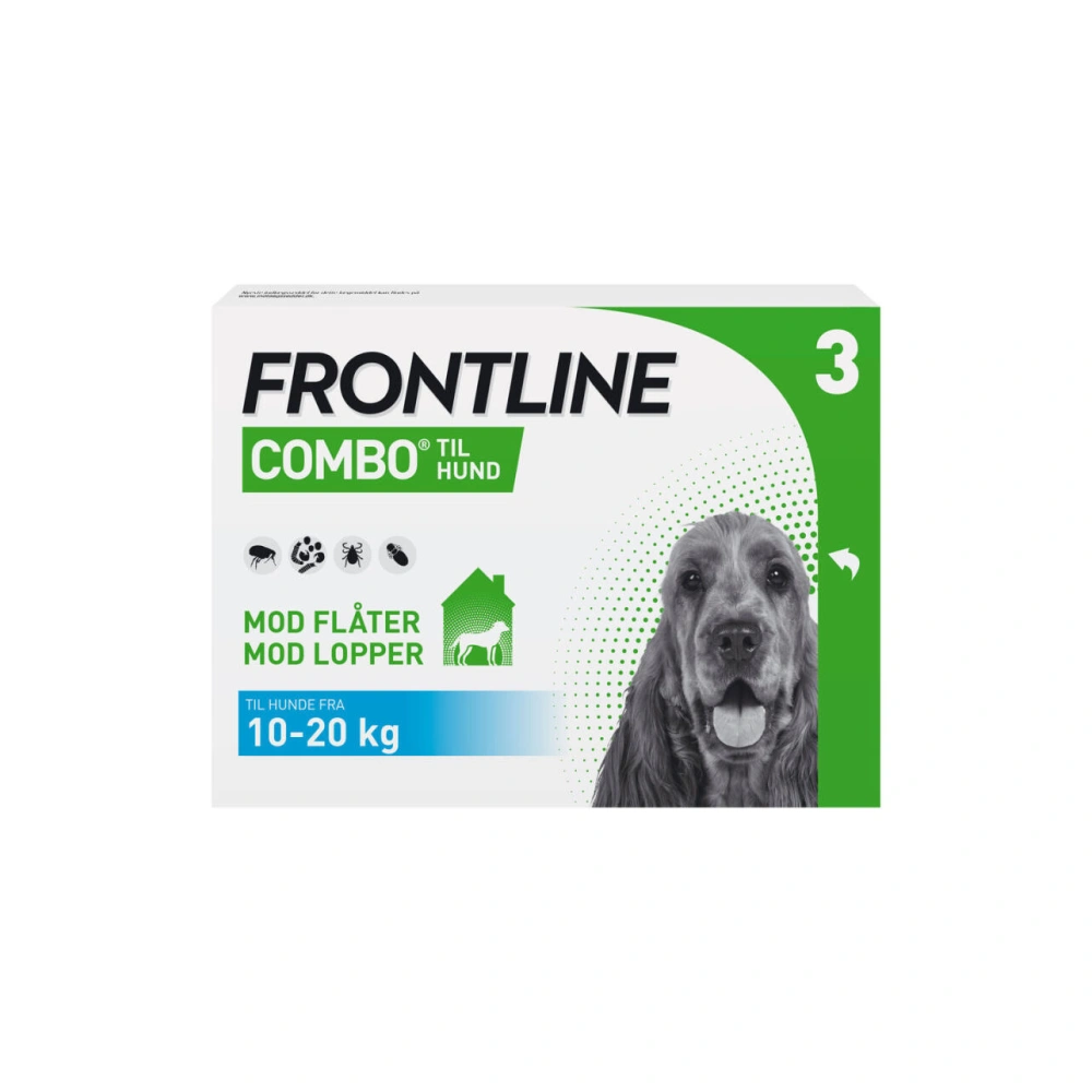 Frontline Combo Vet - hund 10-20 kg - 3 x 1,34 ml