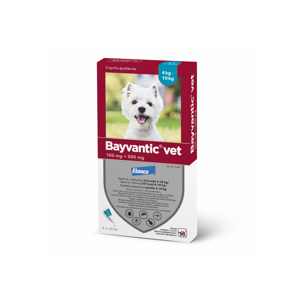 Bayvantic Vet. til hunde 4-10 kg - 4 ml