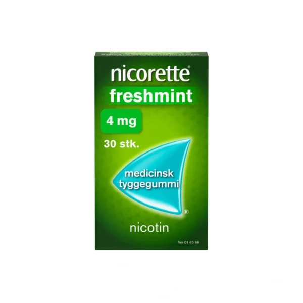 Nicorette Freshmint 4 mg tyggegummi - 30 stk