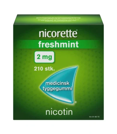 Nicorette Freshmint 2 mg tyggegummi - 210 stk