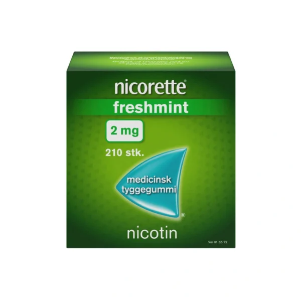 Nicorette Freshmint 2 mg tyggegummi - 210 stk